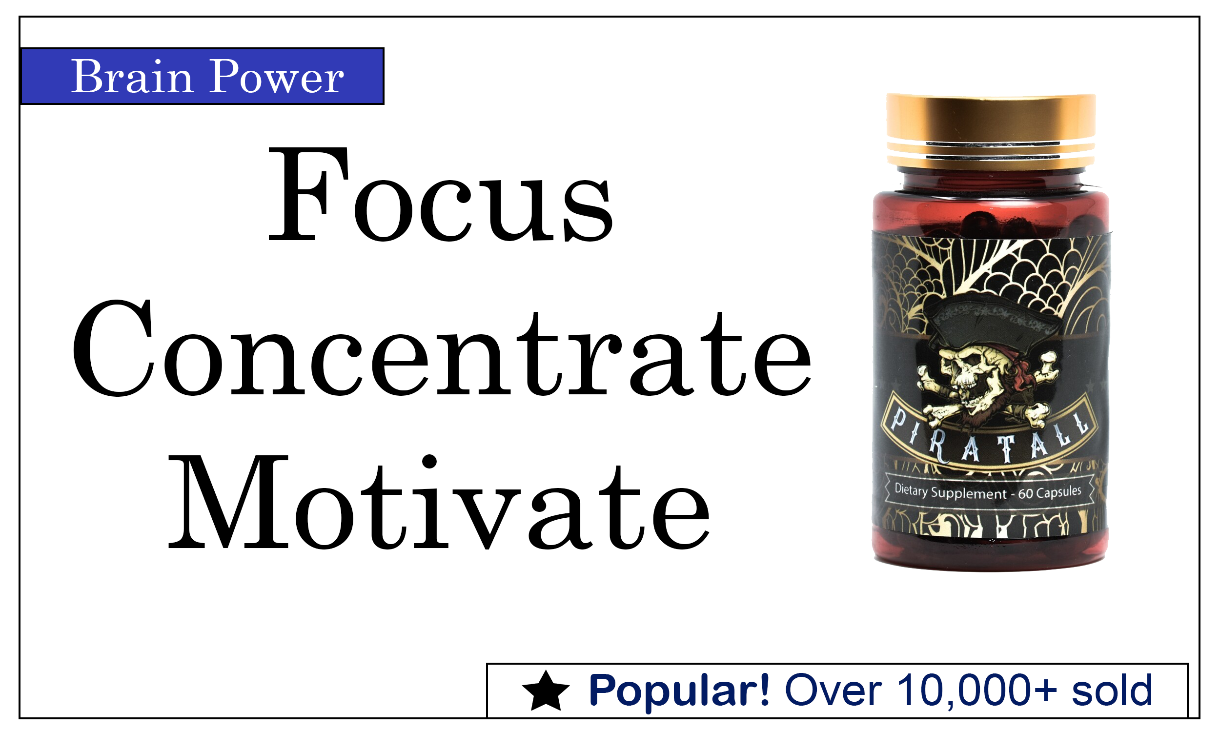 Piratall - Nootropic Supplement for Motivation and Energy